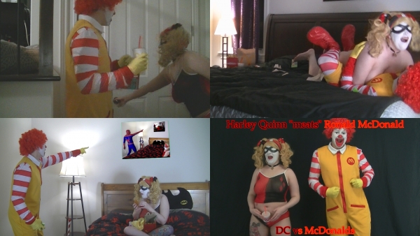 Ronald Mcdonald Sex Porn - KosplayKeri's Amateur Porn: Harley Quinn MEATS Ronald McDonald
