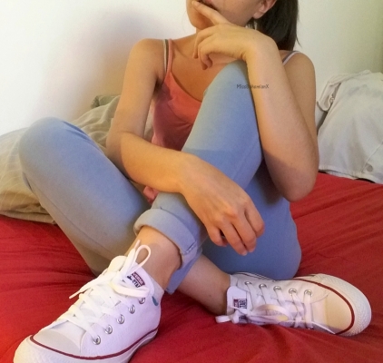 Converse Sneakers - MissBohemian's Amateur Porn: New Converse Sneakers Tight Jeans Foot Worship